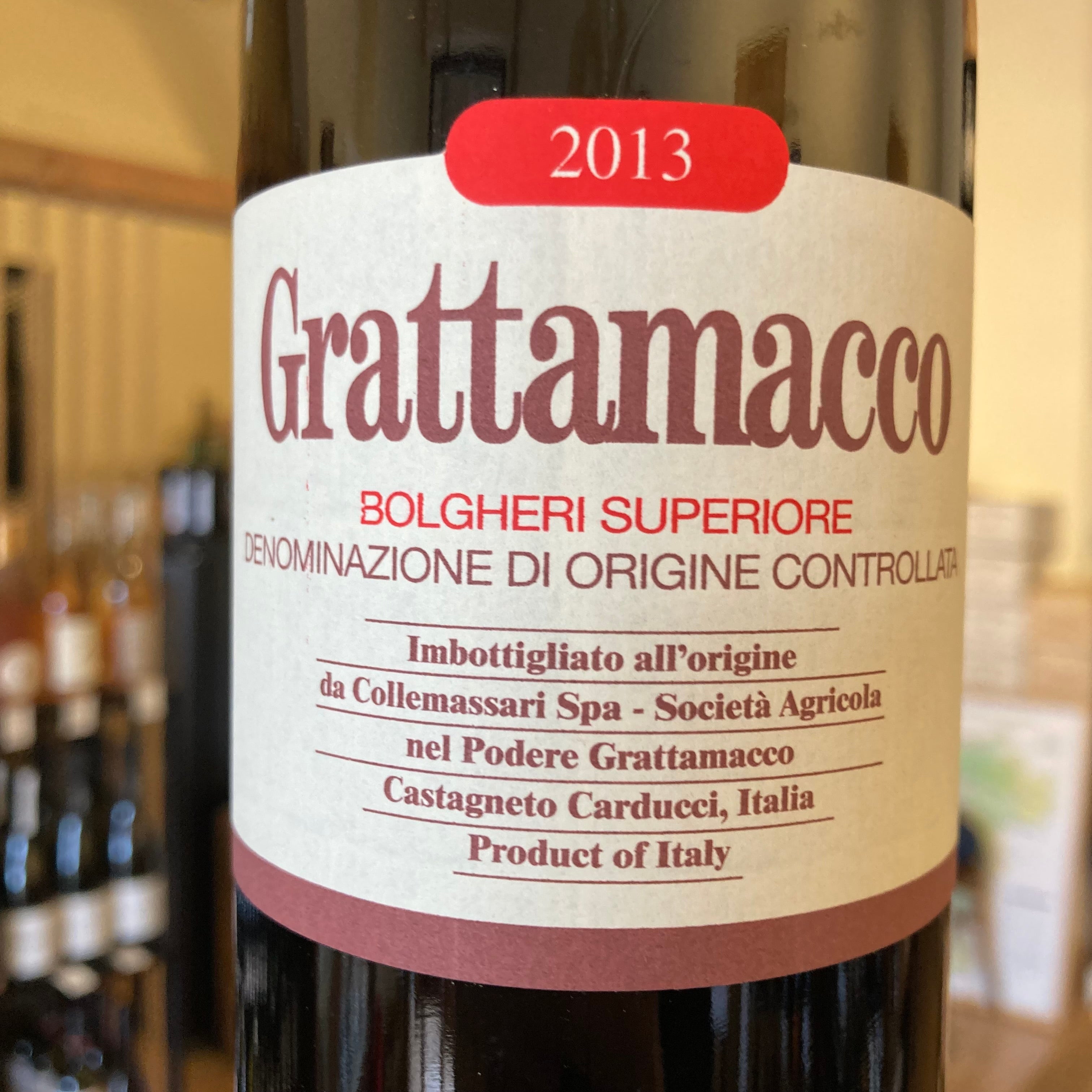Podere Grattamacco Bolgheri Superiore 2013 Podere Grattamacco