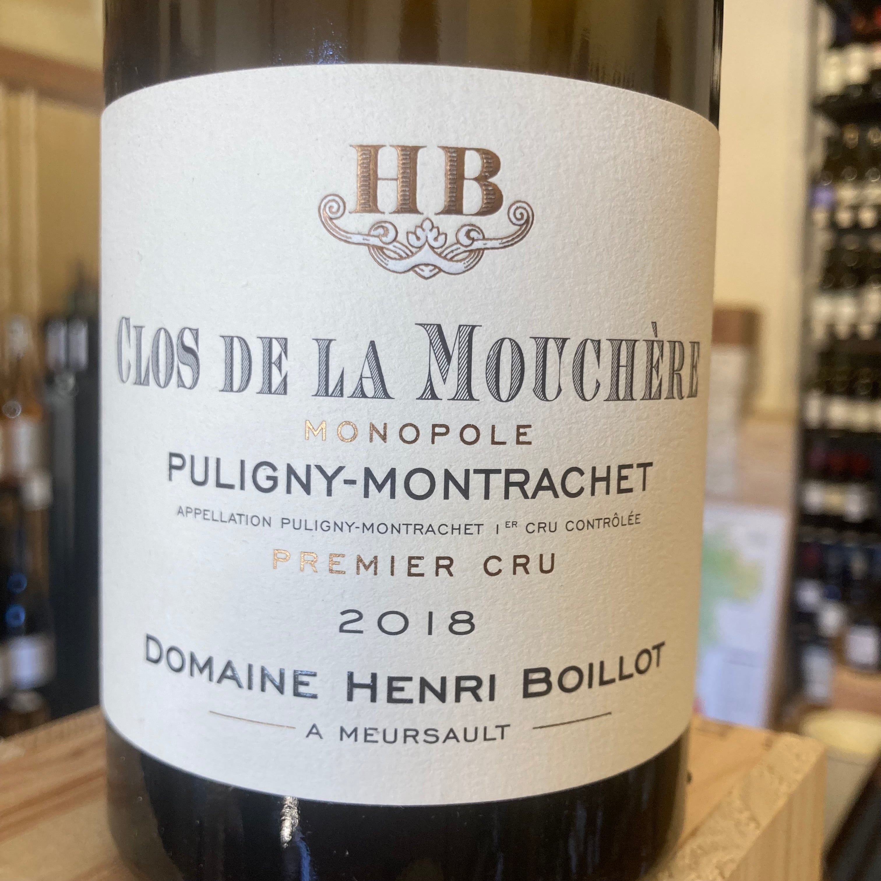 Clos de la Mouchere Monopole Puligny-Montrachet Premier Cru 2018 Henri Boillot Henri Boillot
