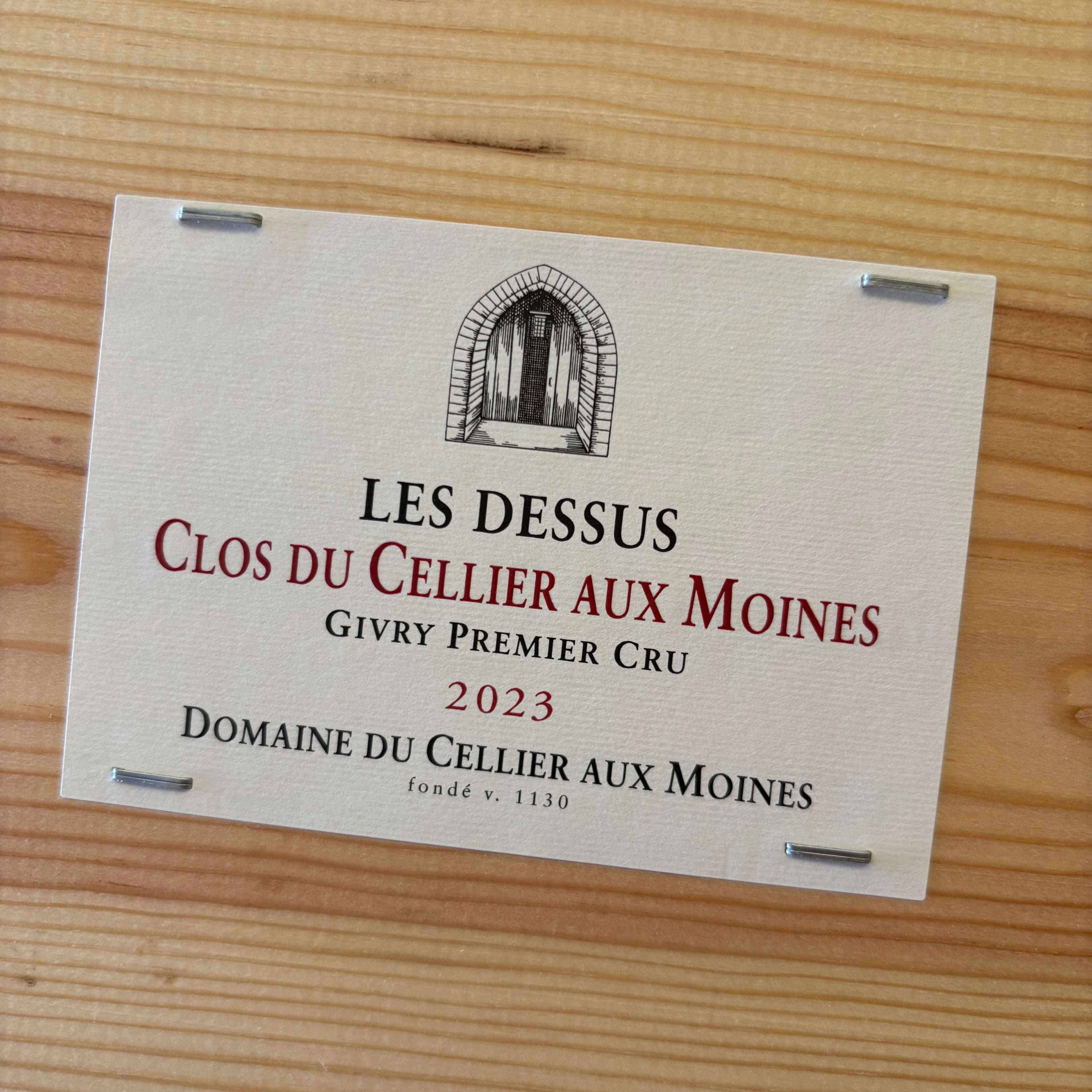 Clos du Cellier aux Moines 'Les Dessus' Givry Premier Cru 2023 Domaine du Cellier aux Moines Domaine du cellier aux moines
