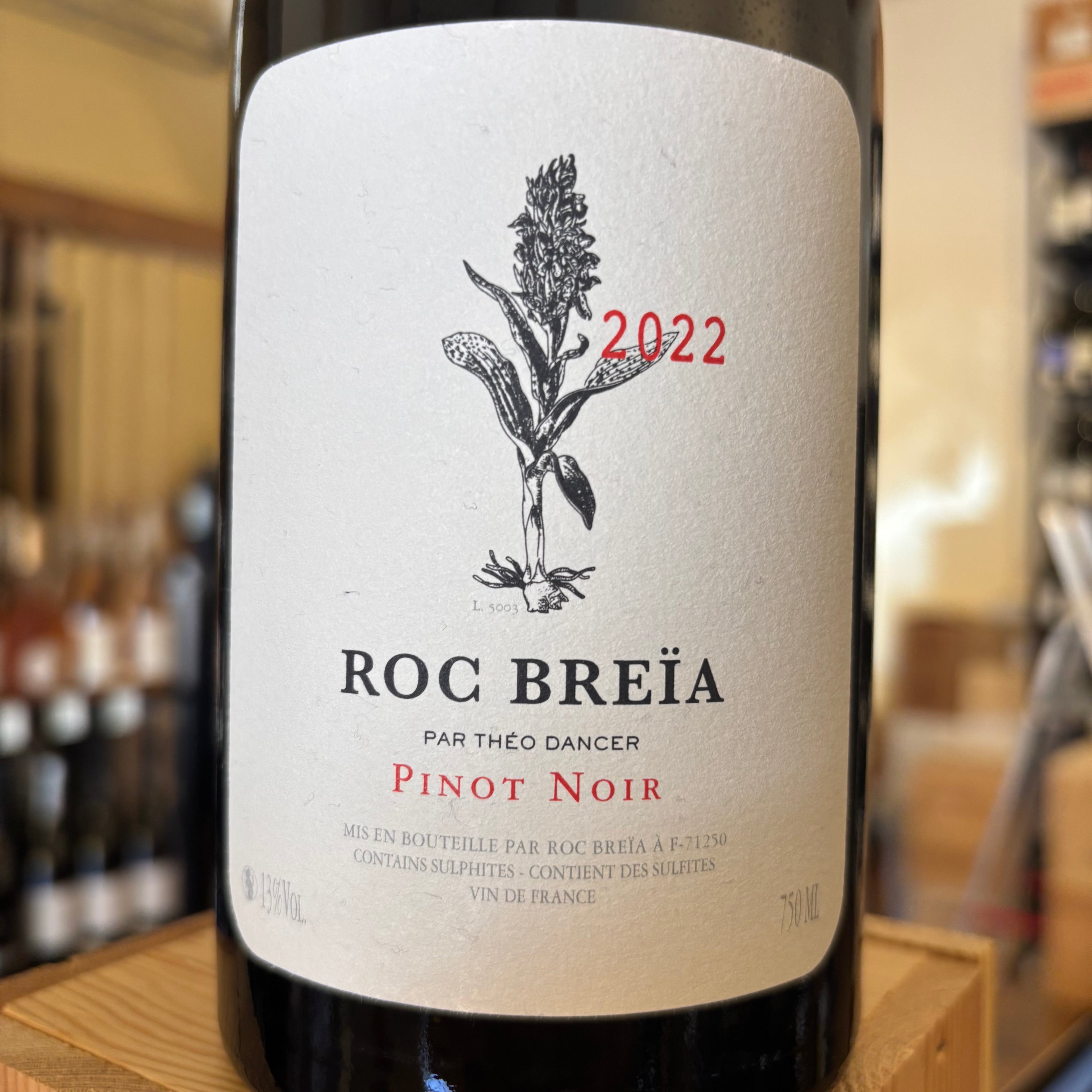 Roc Breia Pinot Noir Vin de France 2022 Theo Dancer Theo Dancer