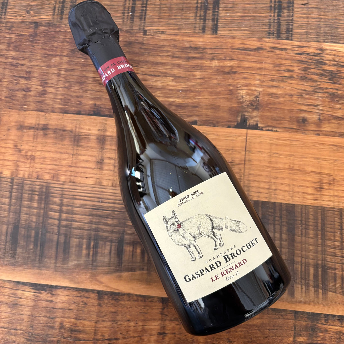 Champagne Le Renard Blanc de Noirs Brut Nature Gaspard Brochet Gaspard Brochet