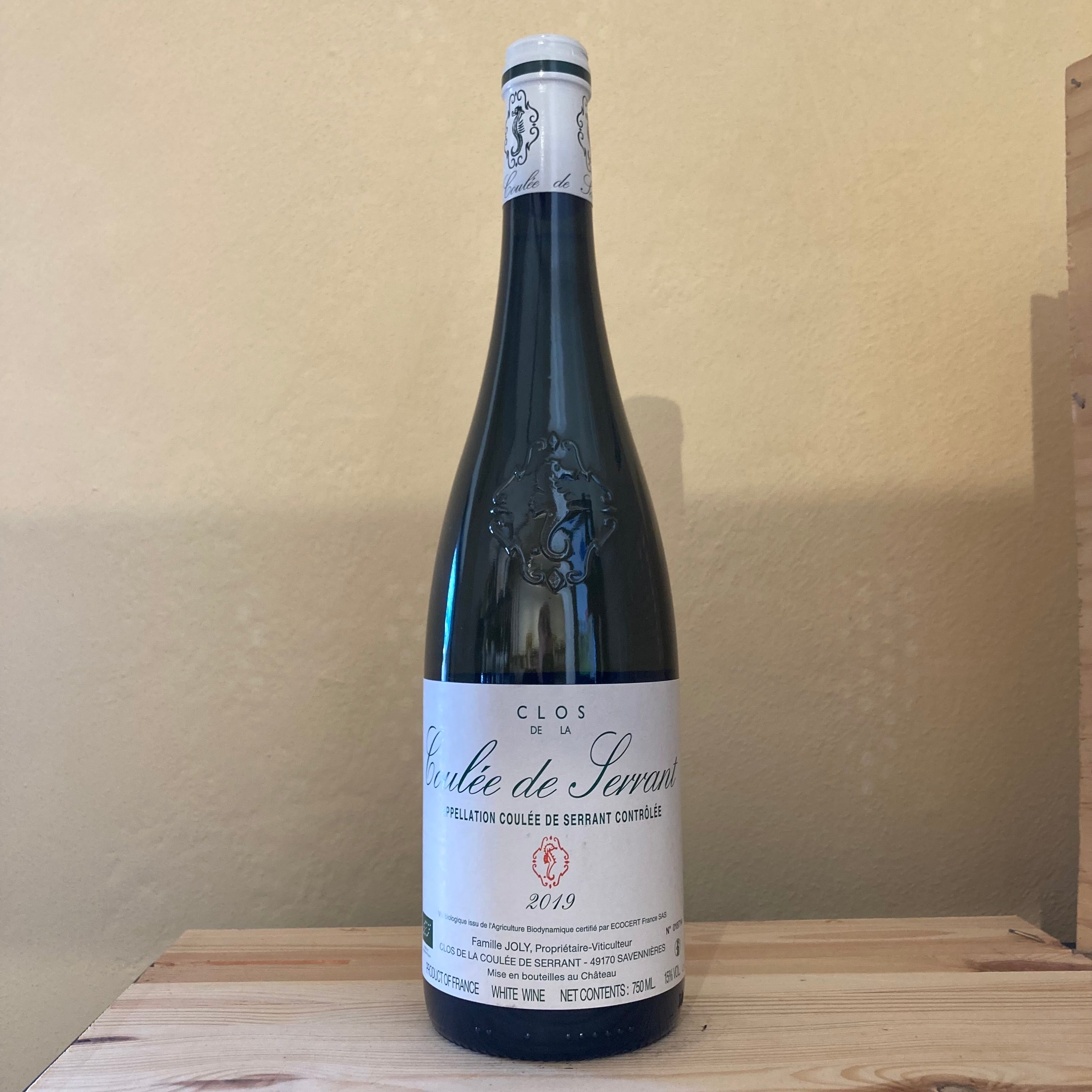 Vignobles de la Coulee de Serrant 'Clos de la Coulee de Serrant' 2019 Coulée de serrant Nicolas joly