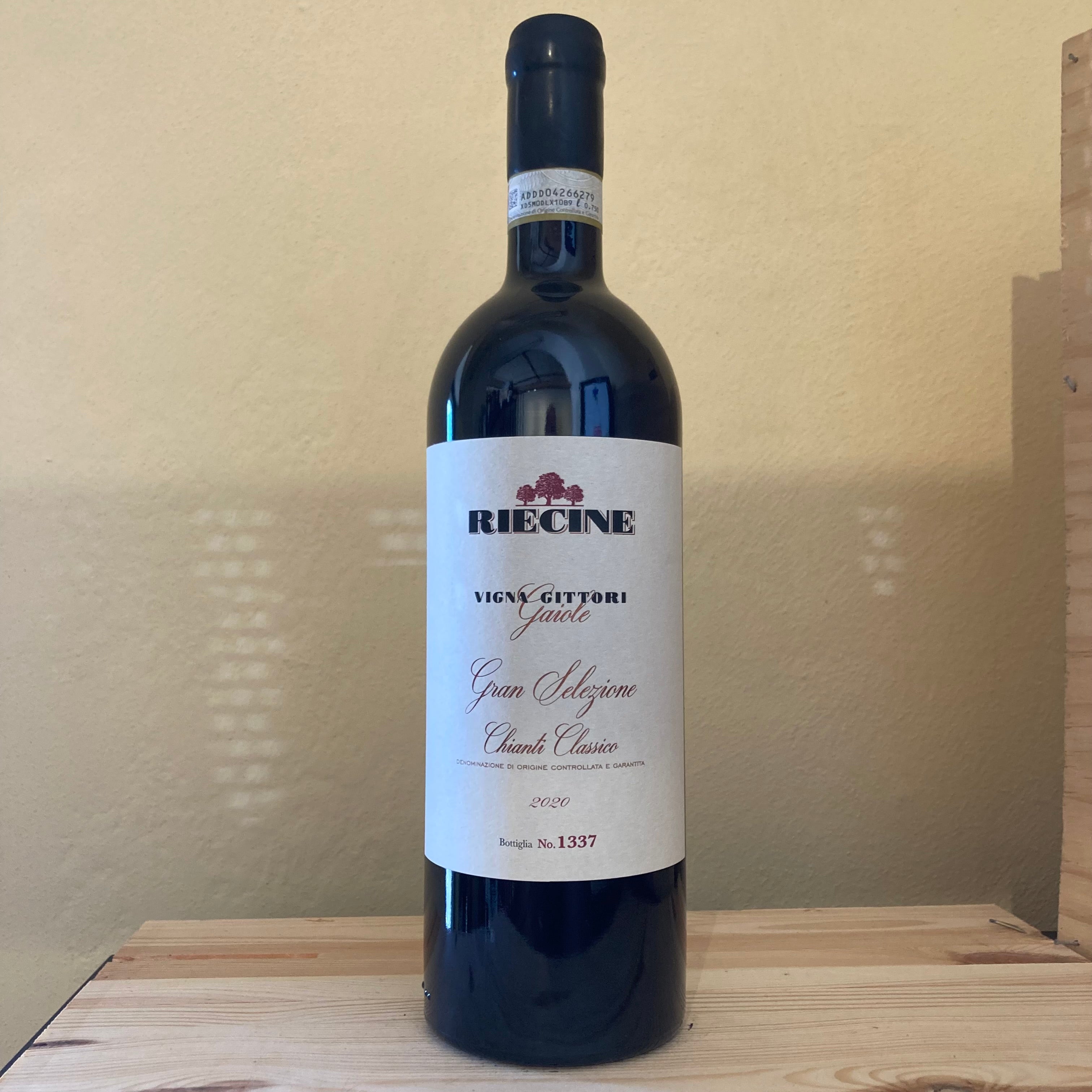 Riecine Vigna Gittori Chianti Classico Grand Selezione 2020 Riecine