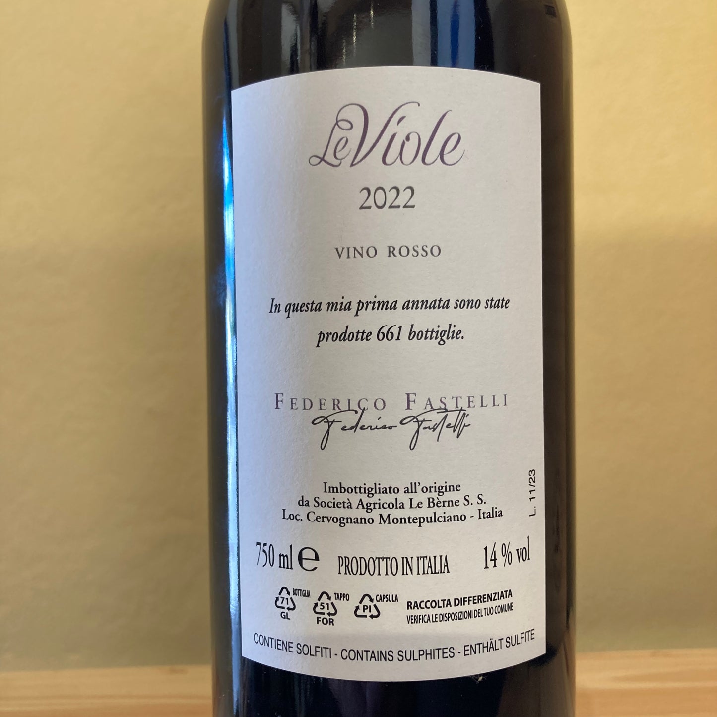 Le Viole Federico Fastelli (Le Berne) 2022