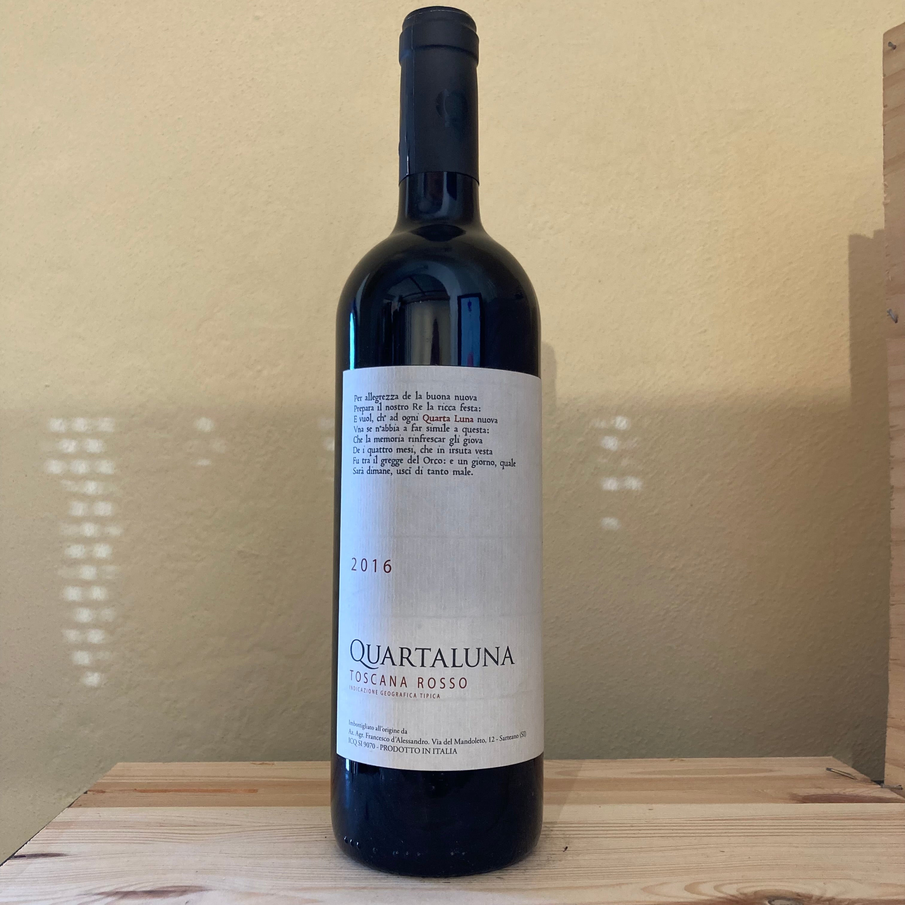 Terra Quercus Toscana IGT « Quartaluna » 2016 Terra Quercus