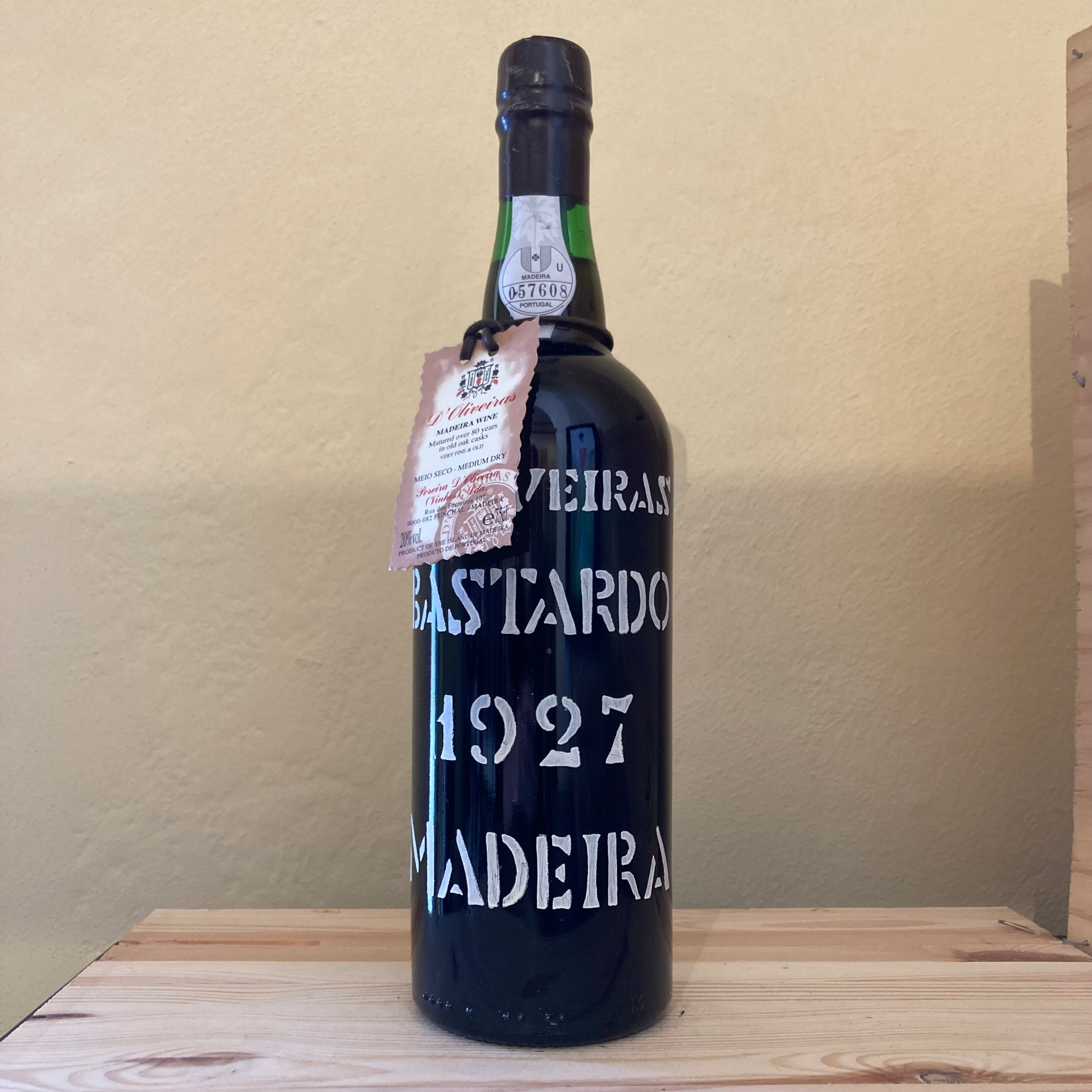 D'Oliveiras Bastardo Reserva Madeira Portugal 1927 D'Oliveiras