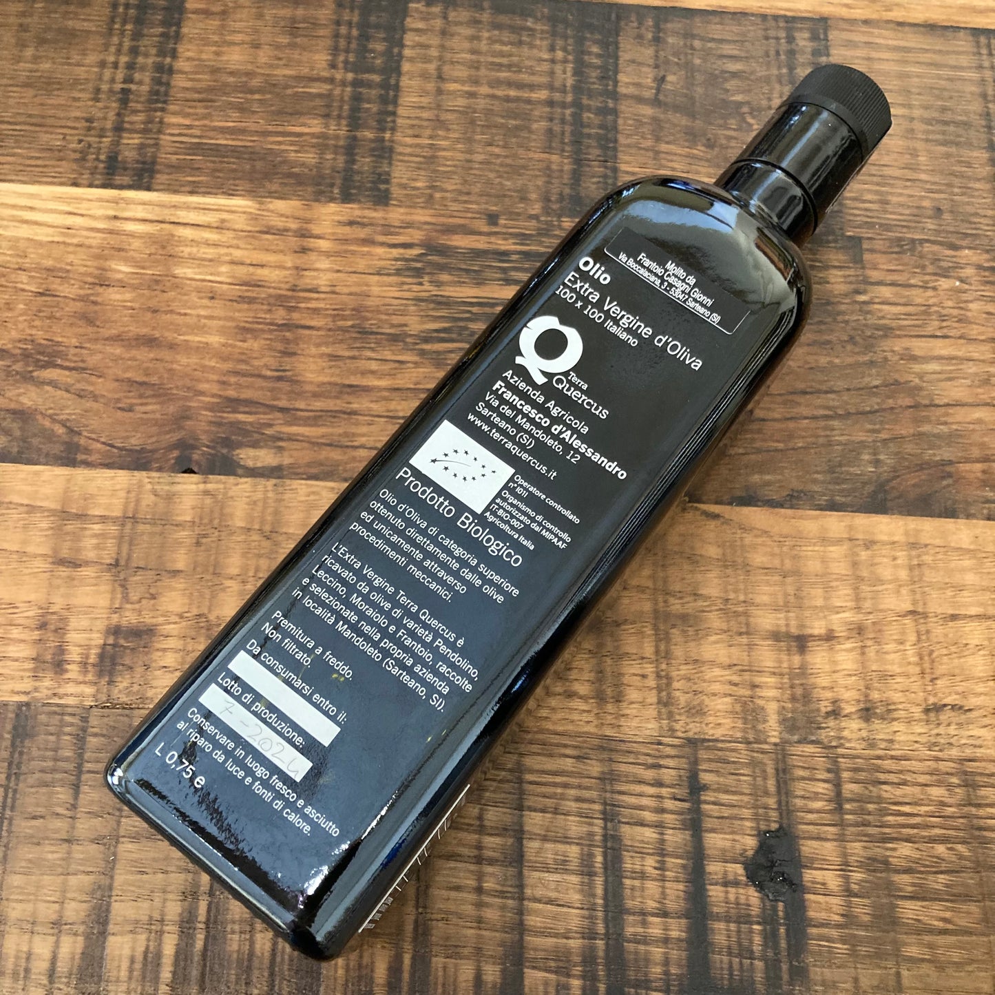 Olio Extra Vergine di Oliva EVO Terra Quercus 2024