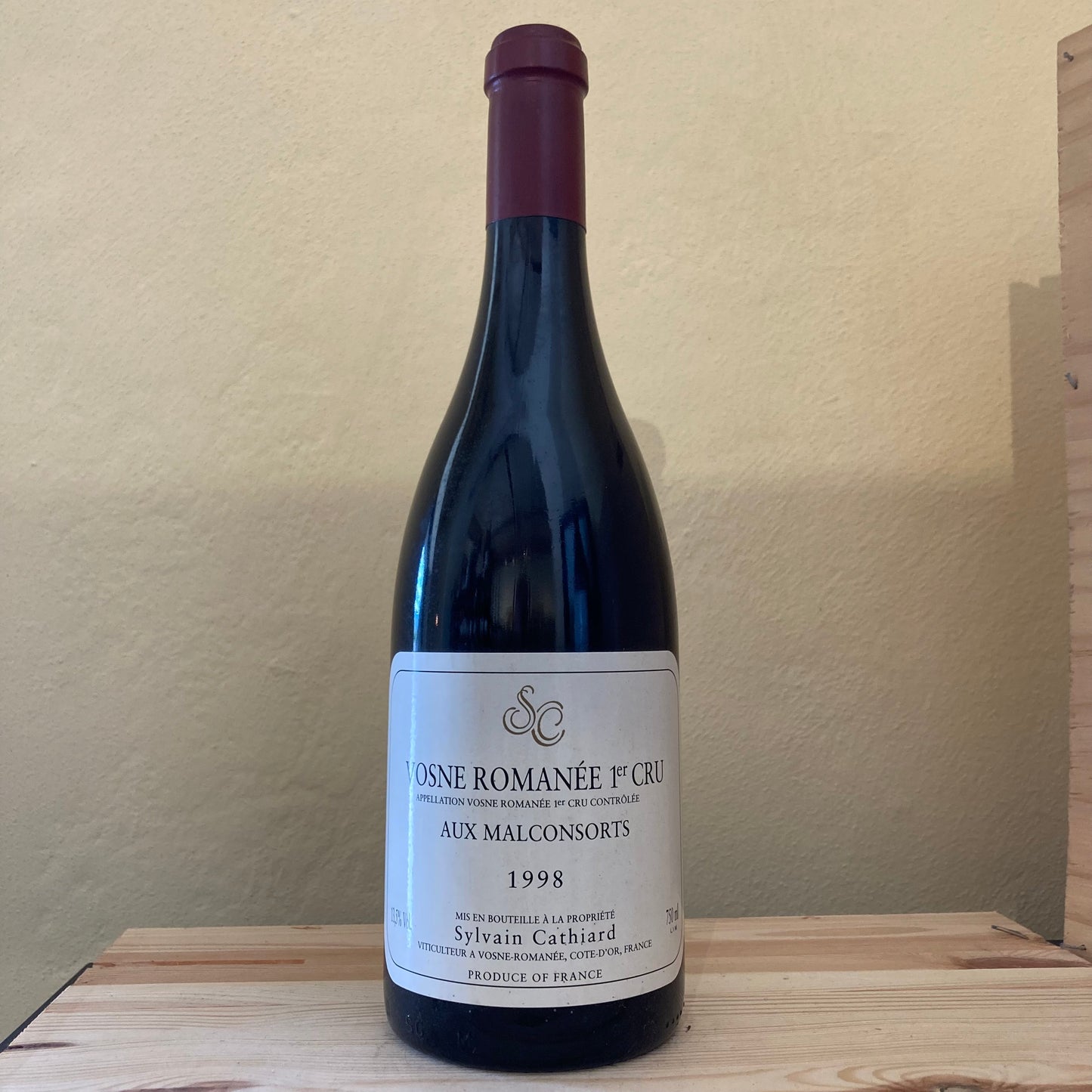 Sylvain Cathiard Aux Malconsorts Vosne-Romanee Premier Cru 1998