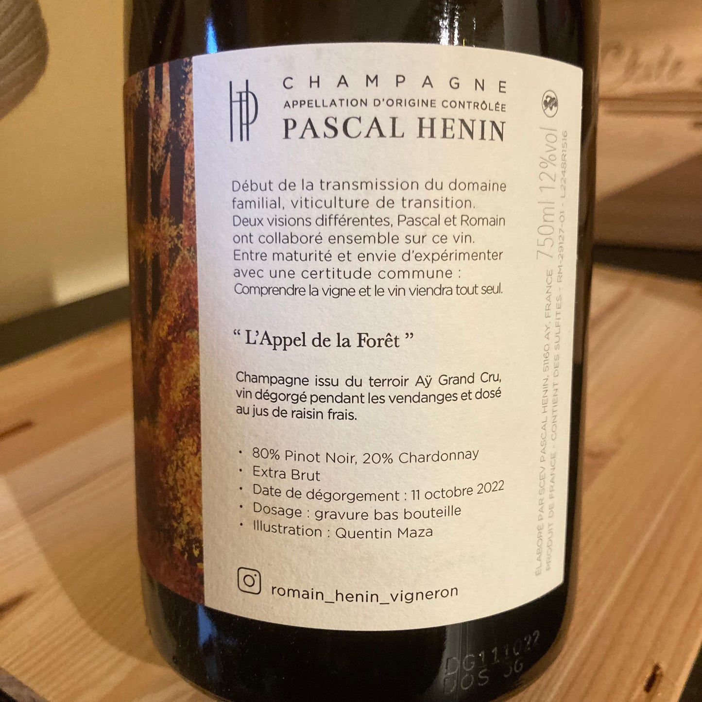 Romain Henin L'Appel de la Foret Extra Brut