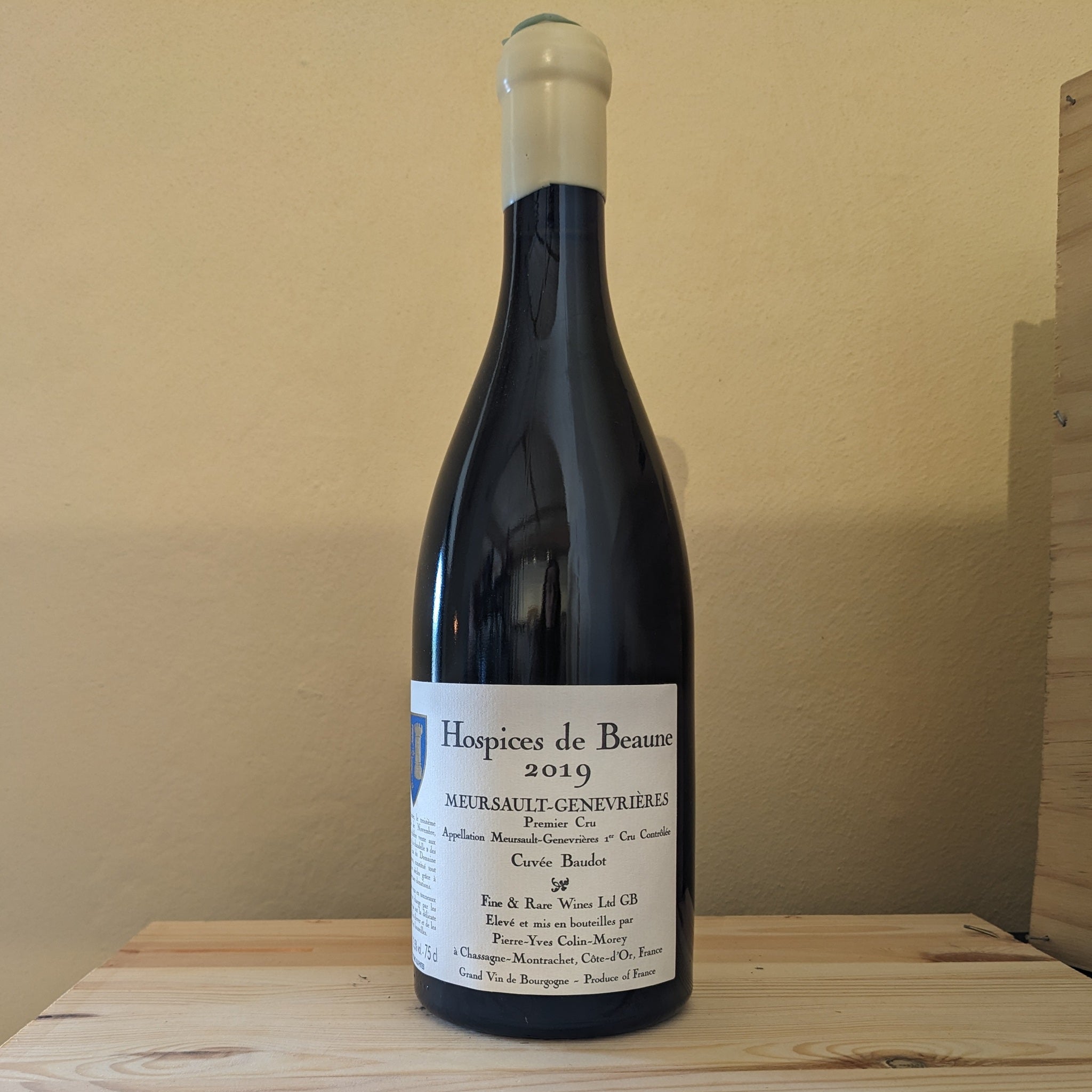 Pierre-Yves Colin-Morey Meursault 1er Cru Genevrières Cuvée Baudot Hospices de Beaune 2019 Pierre-Yves Colin-Morey